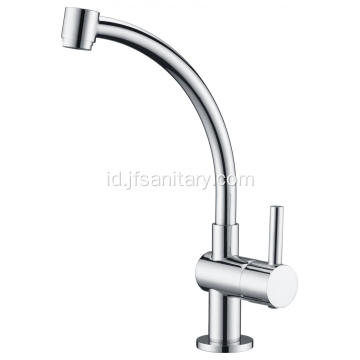 Gooseneck sink mixer air dingin hanya untuk dapur